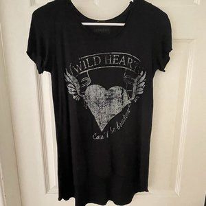 M Fredric Women's Asymmetrical Graphic T-shirt Size S